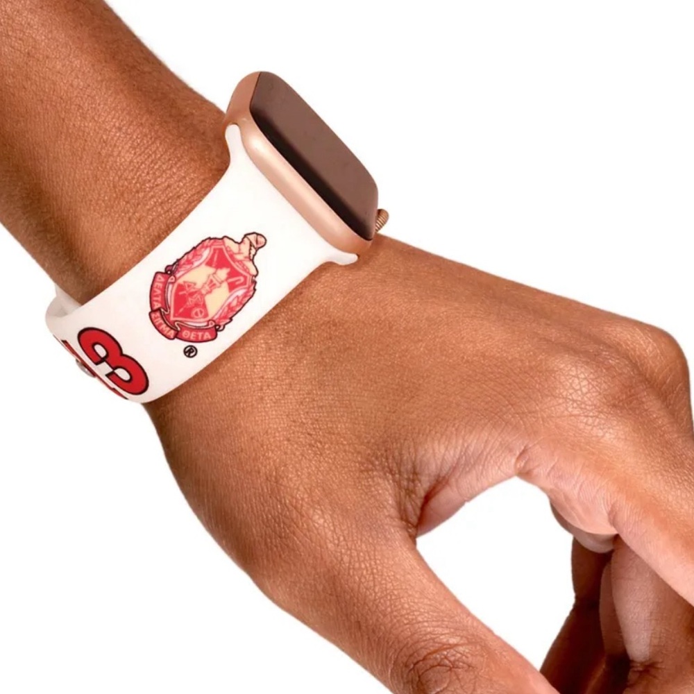 Radiant Resilience: The DST Sorority White Red 1913 Watch Band Strap
